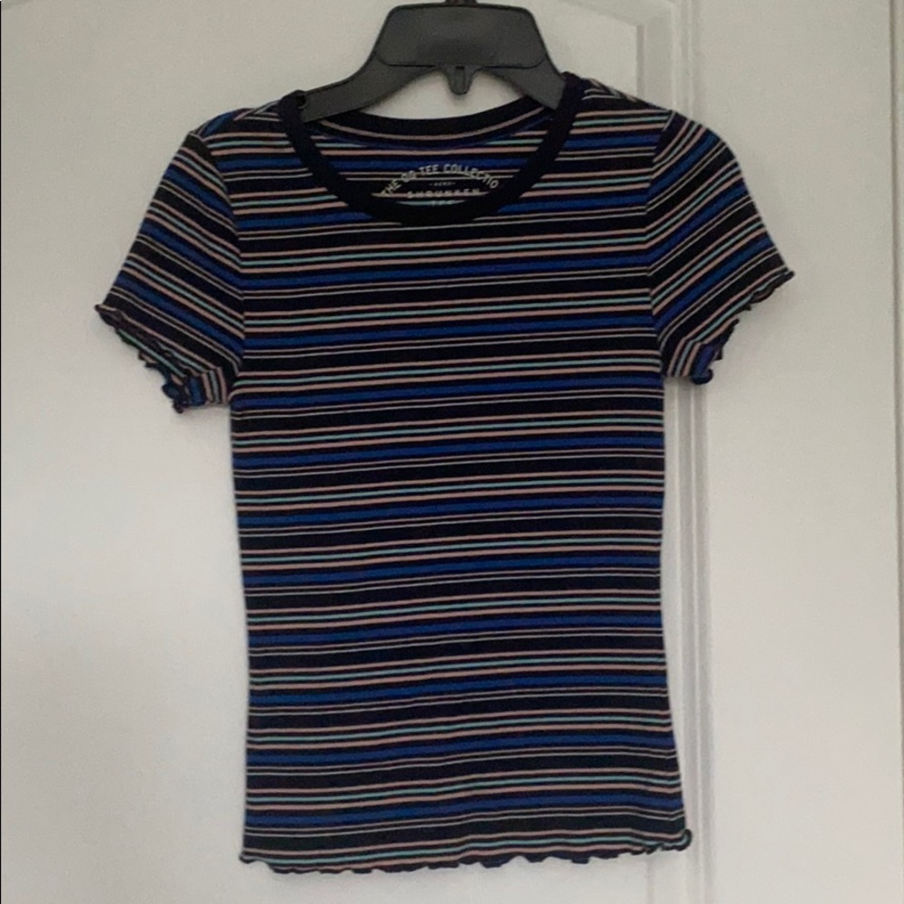 aero fitted stripped tee